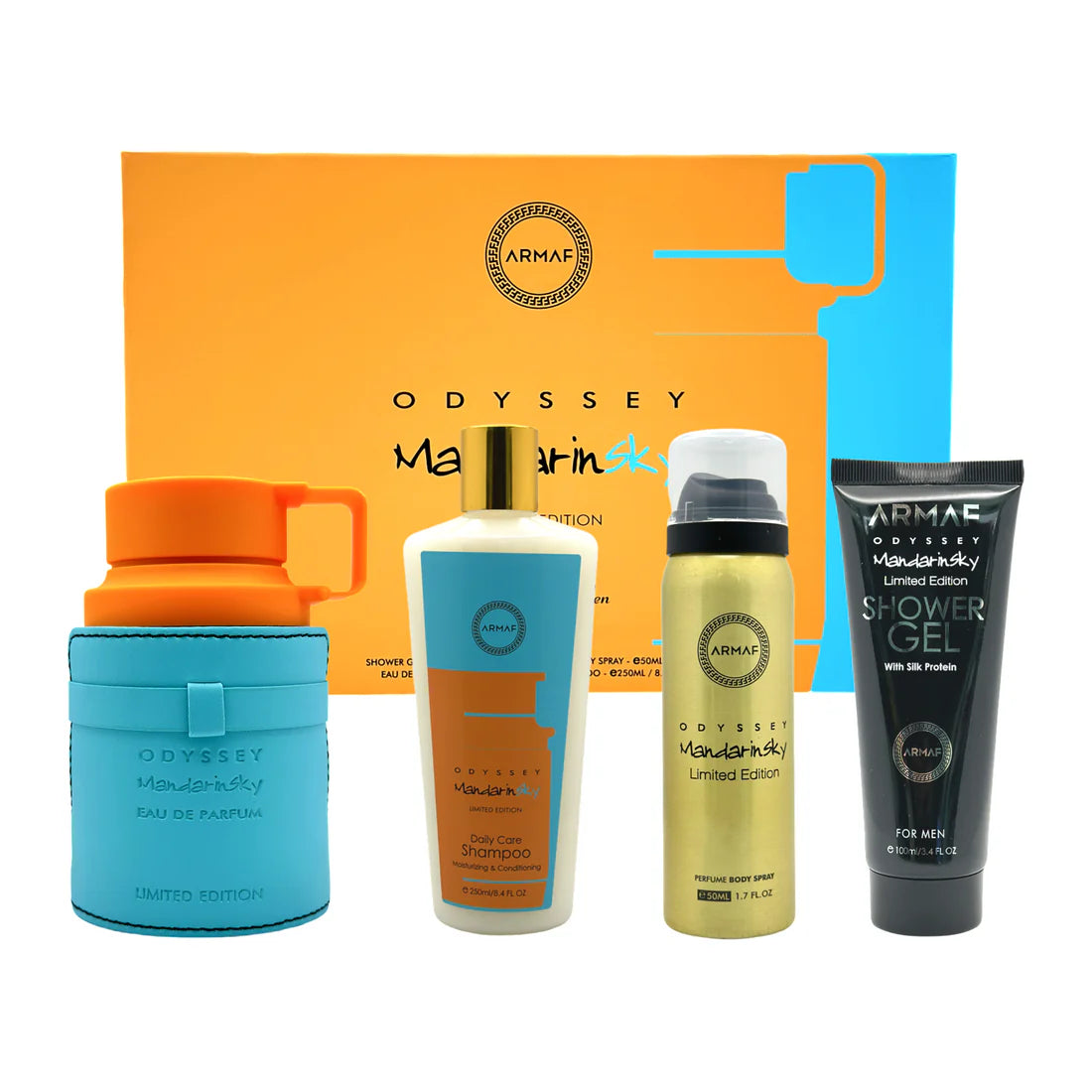 SET ODYSSEY MANDARIN SKY 100 ML EDP 4 PIEZAS